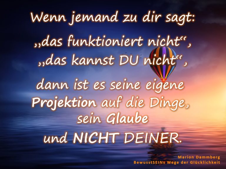 Glaube an DICH