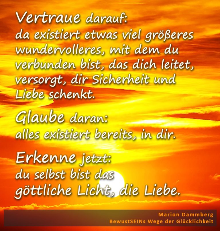 Finde das göttliche Licht, die Liebe