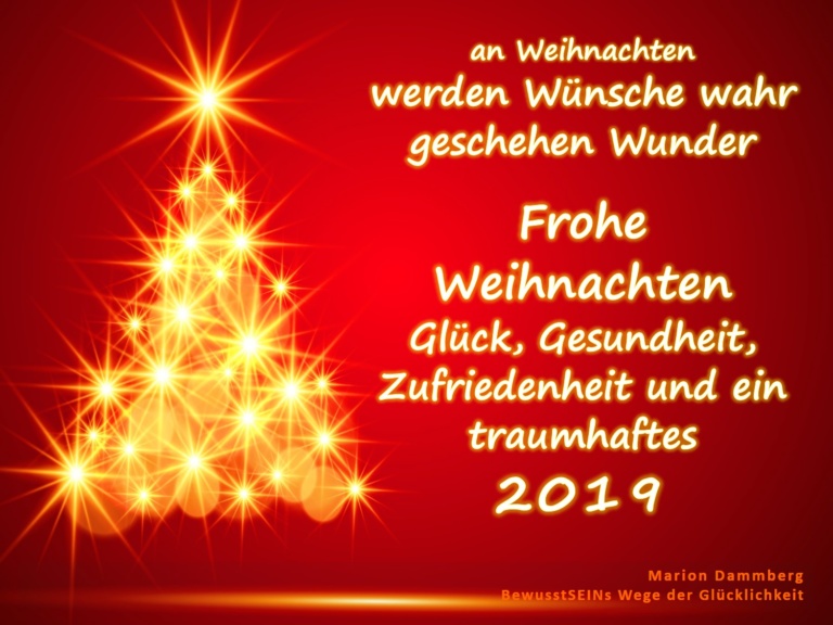 Wünsche ∞ Wunder ∞ Frohe Weihnachten ∞ traumhaftes neues Jahr