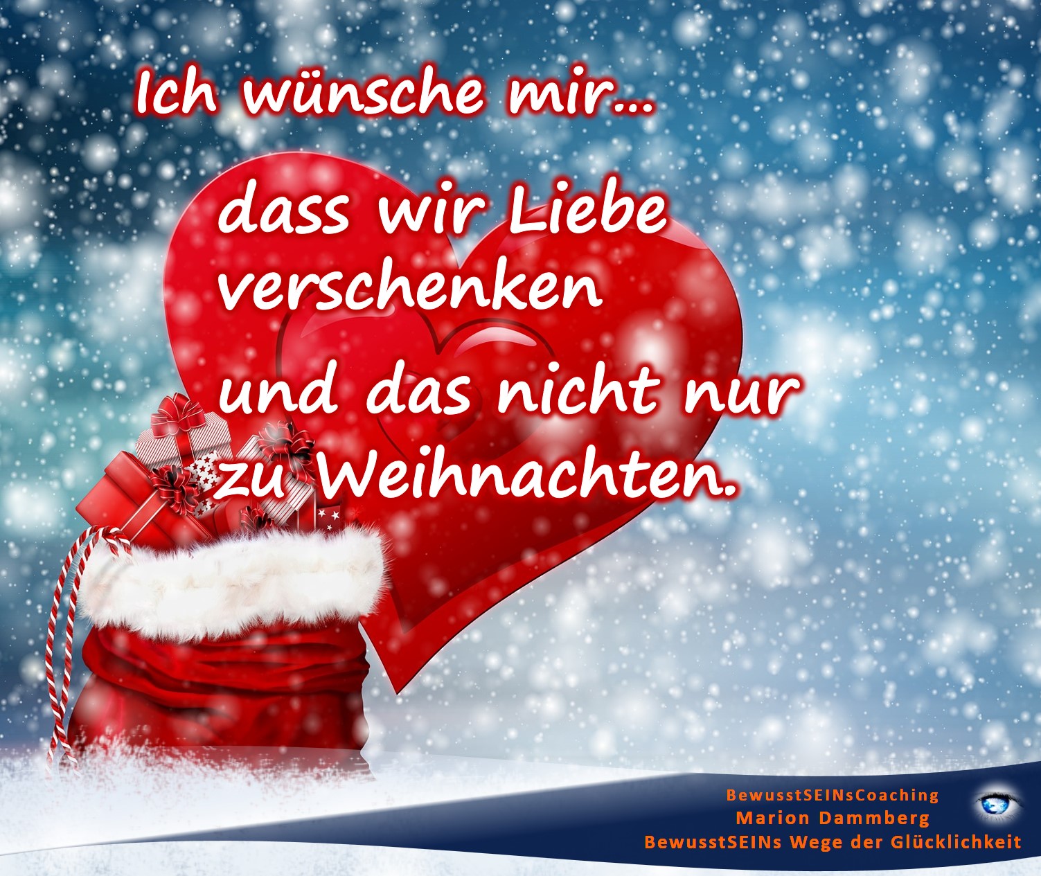 Mein Wunschzettel, dass wir Liebe verschenken und das nicht nur zu